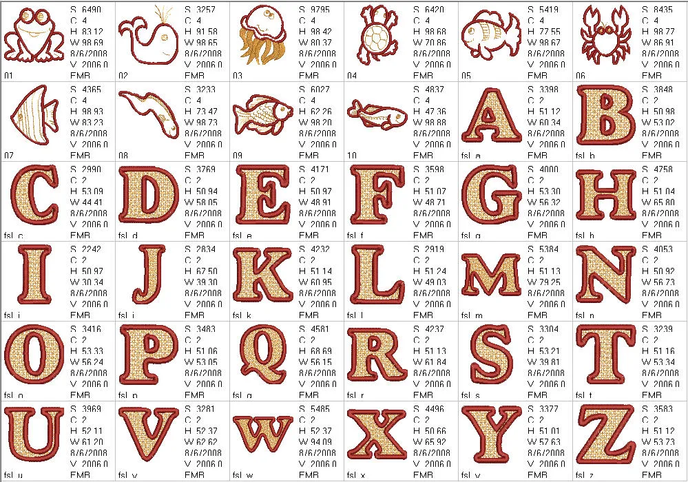 Aquatic Friends and Alphabet Combo
