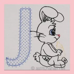 Cottontail Bliss Monogram Letter J