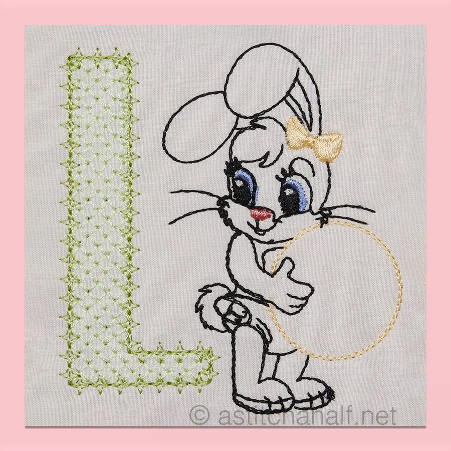 Cottontail Bliss Monogram Letter L
