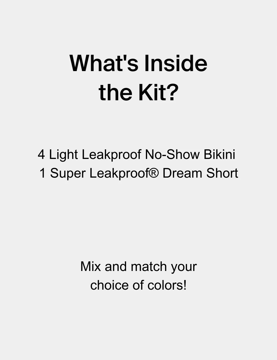 Day & Night Period Kit - Bikini