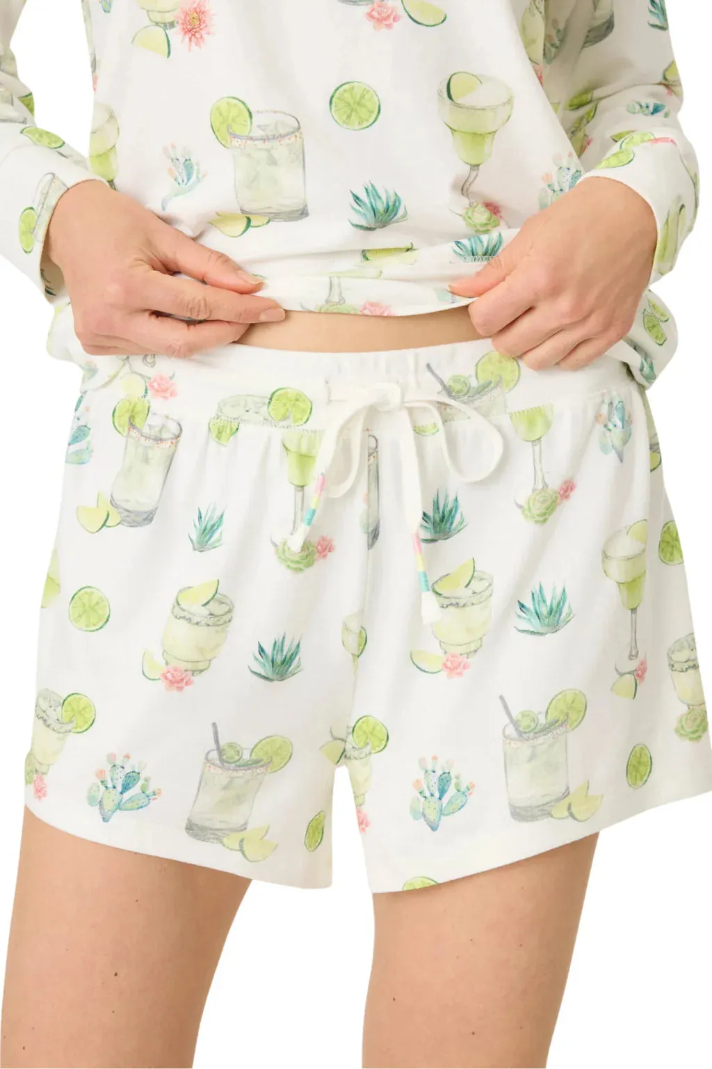 Lime Sunshine Pajama Shorts