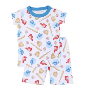 Magnolia Baby Little Boys Field of Dreams Baseball Short Pajamas
