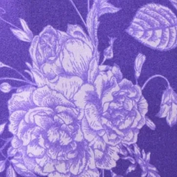 Pajama Set in Violet Porcelain and Bright Baroque
